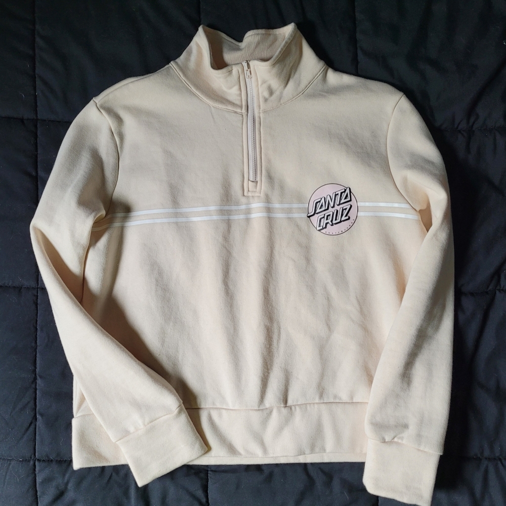 NWT HALF-ZIP CROP